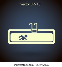 Swimming pool vector illustration