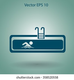 Swimming pool vector illustration