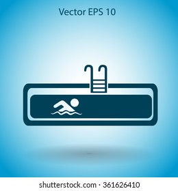 Swimming pool vector illustration