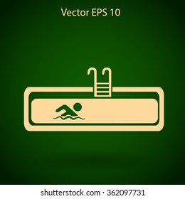 Swimming pool vector illustration