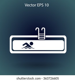 Swimming pool vector illustration