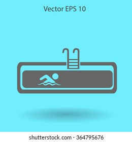 Swimming pool vector illustration