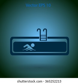 Swimming pool vector illustration