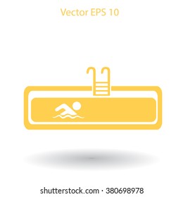 Swimming pool vector illustration