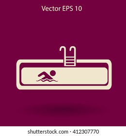 Swimming pool vector illustration