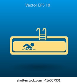 Swimming pool vector illustration