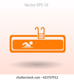 Swimming pool vector illustration