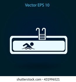 Swimming pool vector illustration