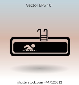 Swimming pool vector illustration