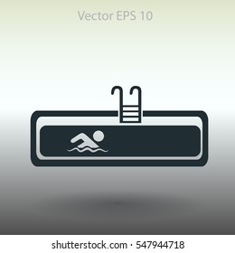 Swimming pool vector illustration