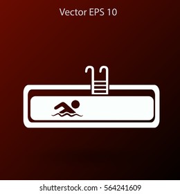 Swimming pool vector illustration