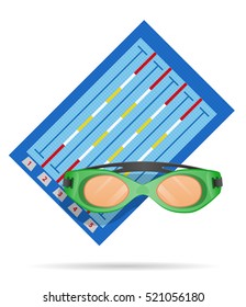 swimming pool vector illustration isolated on white background