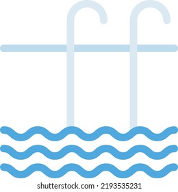 swimming pool Vector illustration on a transparent background.Premium quality symbols.Stroke vector      icon for concept and graphic design.