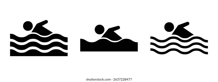 Swimming pool vector. Ladder in swimming pool icon. swim icon. Pool icon Vector Illustration.