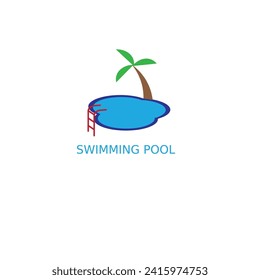 logotipo vectorial de piscina o ilustración
