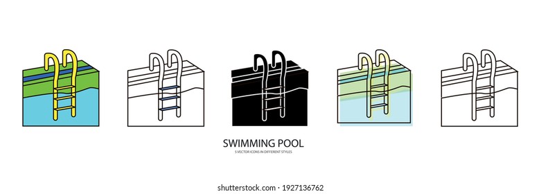 Swimming Pool Vector Type Icon