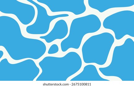 Fundo de água da piscina isolado com cor azul