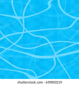 Swimming Pool Water Background. Top View. Vector