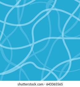 Swimming Pool Water Background. Top View. Vector