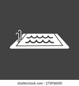 Swimming, pool, water, swim, sports icon vector image. Can also be used for fitness, recreation. Suitable for web apps, mobile apps and print media.