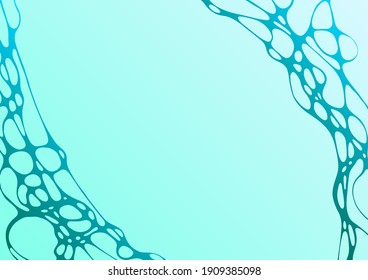 Swimming pool water waves caustics ripple curve lines vector illustration. Summer background. Clean blue water surface wavy ripple texture. Swimming pool shimmering ripple top view background.
