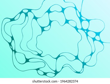 Swimming pool water waves caustics ripple curve lines vector illustration. Summer background. Clean blue water surface wavy ripple texture. Swimming pool shimmering ripple top view background.