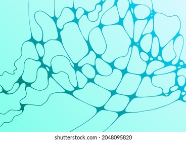 Swimming pool water waves caustics ripple curve lines vector illustration. Summer background. Clean blue water surface wavy ripple texture. Swimming pool shimmering ripple top view background.