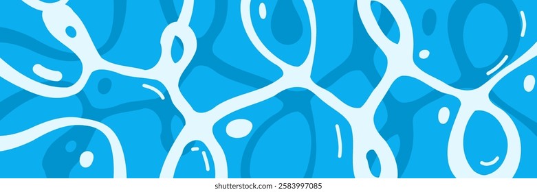 Swimming pool wave water vector illustration template backgroundfor banner, business , stories, and advertising.