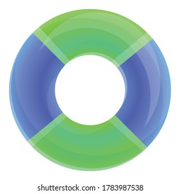 Swimming ring icon. Cartoon of swimming ring vector icon for web design isolated on white background