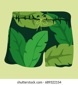 Swimming shorts vector illustration