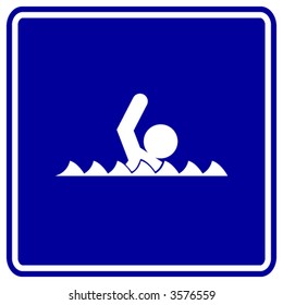 swimming sign