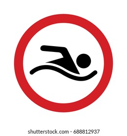 Swimming sign
