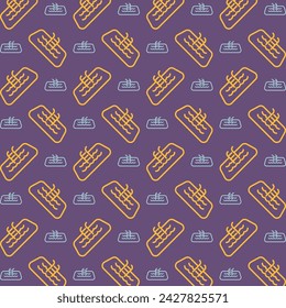 Swimming sign trendy repeating apparel pattern multicolor vector illustration background