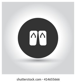 Swimming slippers icon