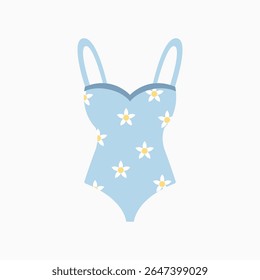 swimming suit flat icon isolated on white	