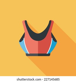 swimming suit flat icon with long shadow,eps10