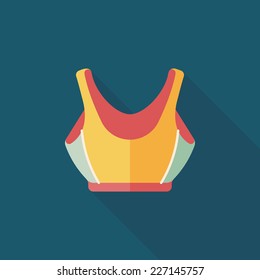 swimming suit flat icon with long shadow,eps10