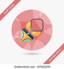 Swimming suit flat icon with long shadow