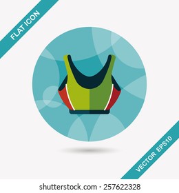 swimming suit flat icon with long shadow,eps10