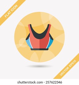 swimming suit flat icon with long shadow,eps10