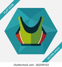 swimming suit flat icon with long shadow,eps10