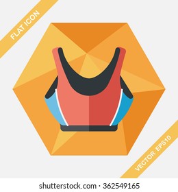 swimming suit flat icon with long shadow,eps10