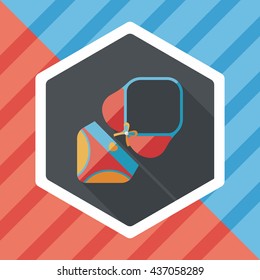 Swimming suit flat icon with long shadow