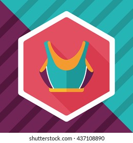 swimming suit flat icon with long shadow,eps10
