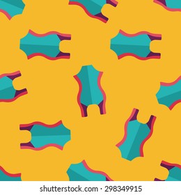 swimming suit flat icon,eps10 seamless pattern background