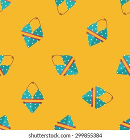 Swimming suit flat icon,eps10 seamless pattern background