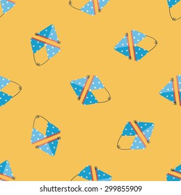 Swimming suit flat icon,eps10 seamless pattern background