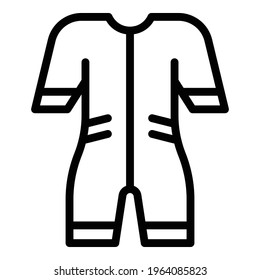 Swimming suit icon. Outline Swimming suit vector icon for web design isolated on white background