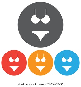 Swimming suit icon set 