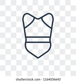 Swimming suit vector icon isolated on transparent background, Swimming suit logo concept